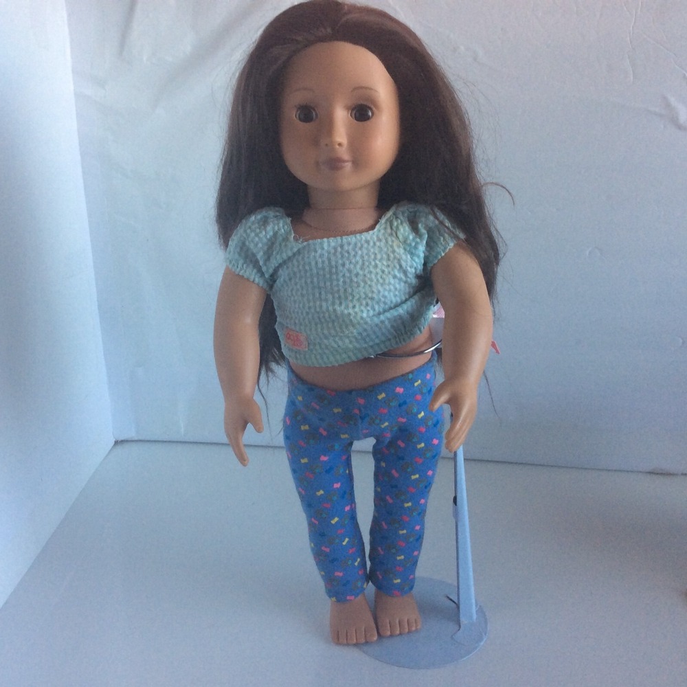 Our Generation Battat Doll 18" Brown Eyes Brown Hair Girl Play Doll